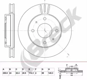 Тормозной диск BRECK купить